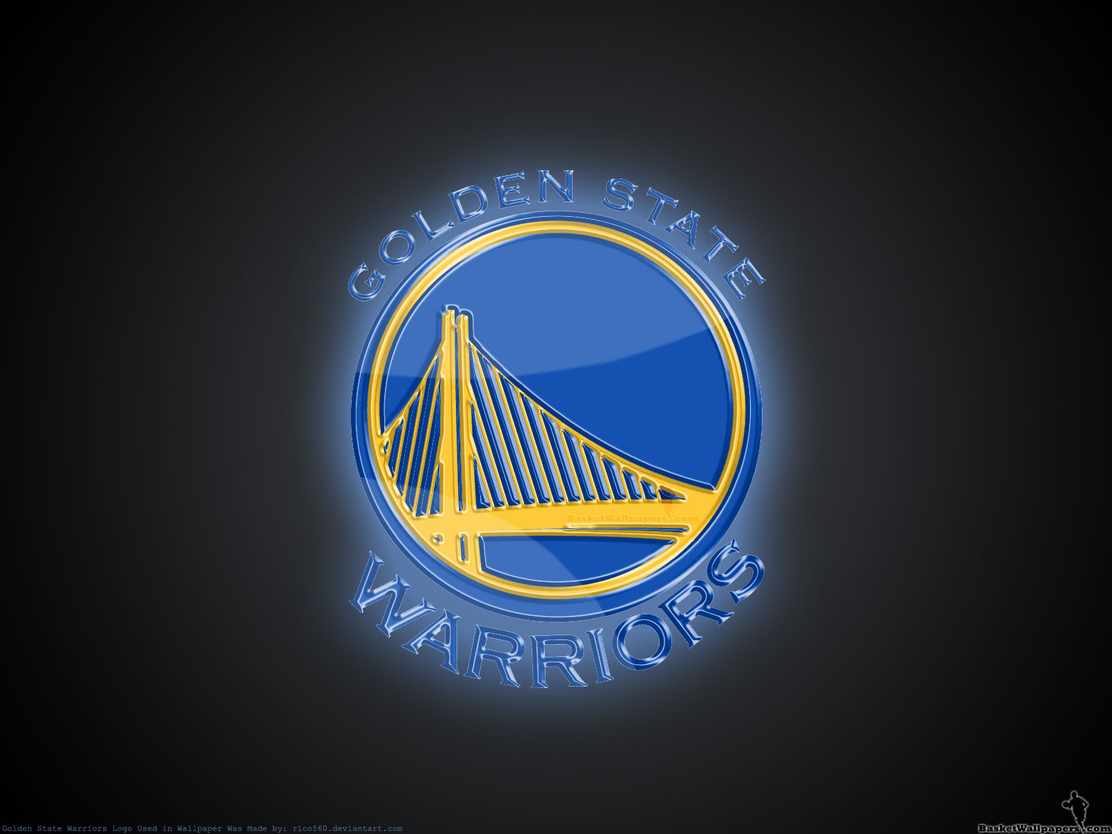 Golden-State-Warriors-3D-Logo-Wallpaper